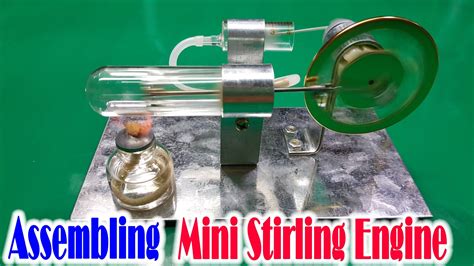 How To Assembling Mini Stirling Engine Model Educational Toy Kits