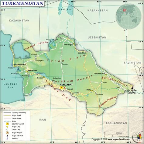 What Are The Key Facts Of Turkmenistan Geography Turkmenistan Facts