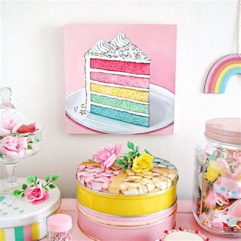 Everyday Is A Holiday — Rainbow Cake Plaque