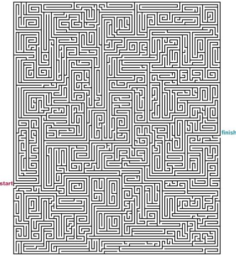 Mega Rectangle Mazes Maze Rectangle Print