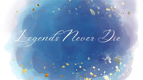 Download Legends Never Die Blue Art Wallpaper