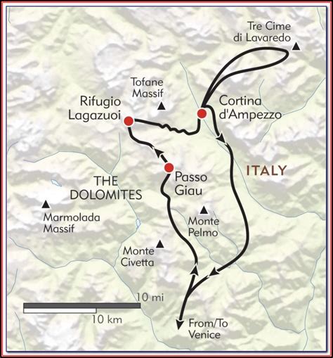 Hiking Maps Dolomites Italy Map Resume Examples