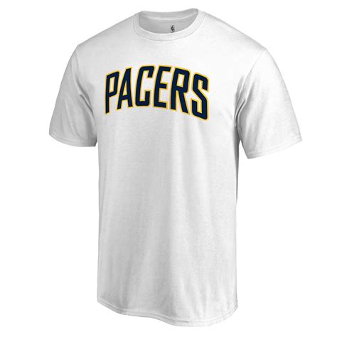 Fanatics Branded Indiana Pacers White Primary Wordmark T Shirt
