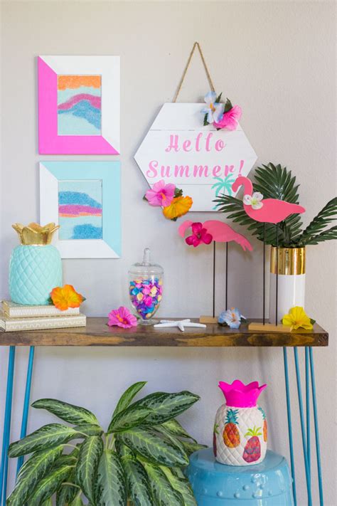 Hello Summer Diy Tropical Decor Ideas Design Improvised