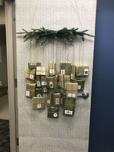 Advent Calendar For Our Christmas Office Door Decorating Contest