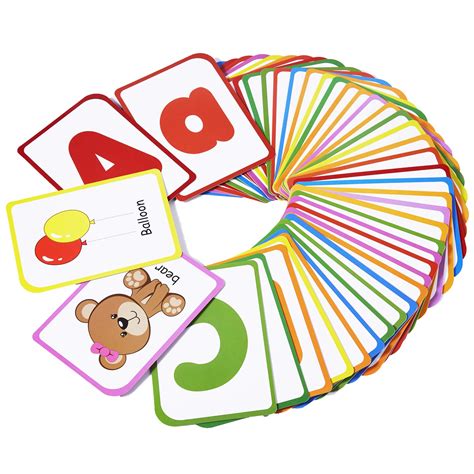 Buy Zazzykid Alphabet Flash Cards For Kids Teach Toddler Abc Letters