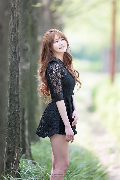 Han Ga Eun 20150426 Black Dress ~ Korean Top Cute