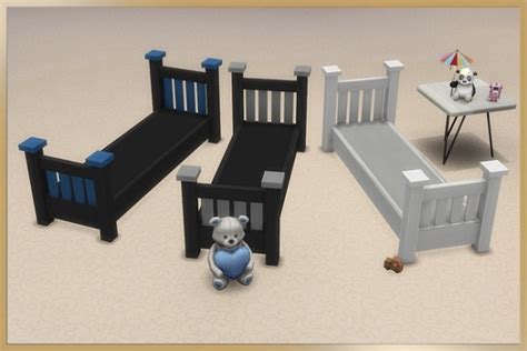 Blackys Sims 4 Zoo Single Bed Kunter Colorful By Cappu • Sims 4 Downloads