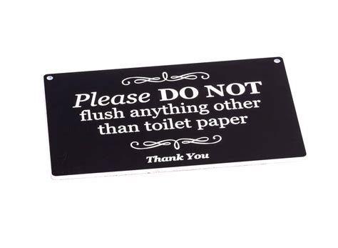 Please Do Not Flush Anything Other Than Toilet Paper Stylish And Bold