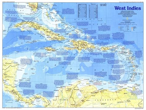 West Indies Map 1987 Side 1