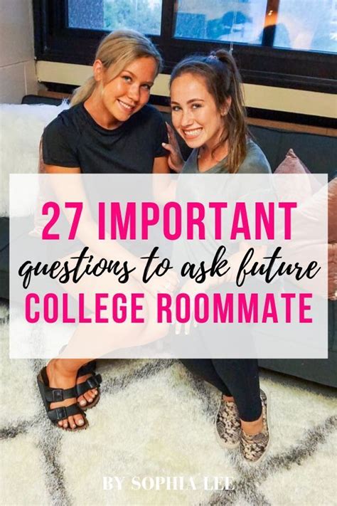 27 insanely important questions to ask future roommates dormroom future important insan