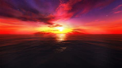 Download 3d Sunset By Anthonyw68 3d Desktop Wallpapers 1366x768