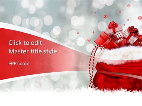 christmas gift powerpoint template  powerpoint templates