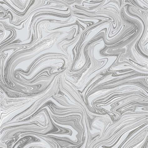 Prosecco Sparkle Marble Wallpaper Grey Silver Wallpaper