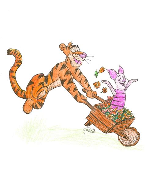 Tigger And Piglet By Doub1ehe1ix On Deviantart