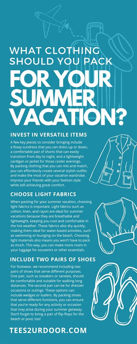 What Clothing Should You Pack For Your Summer Vacation Tees2urdoor