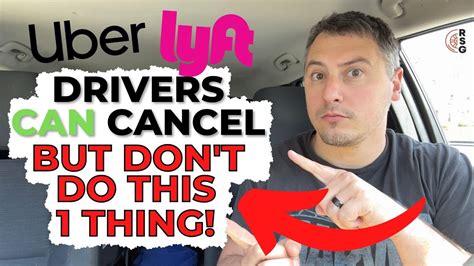 Uber And Lyft Drivers Can Cancel Rides At Anytime But If You Cancel Dont Do This Youtube
