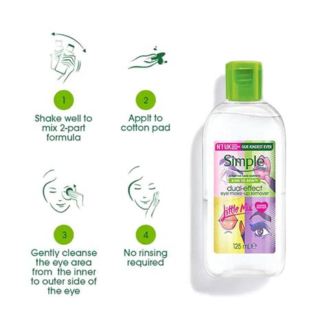Simple Kind To Skin Dual Effect Eye Make Up Remover 125ml