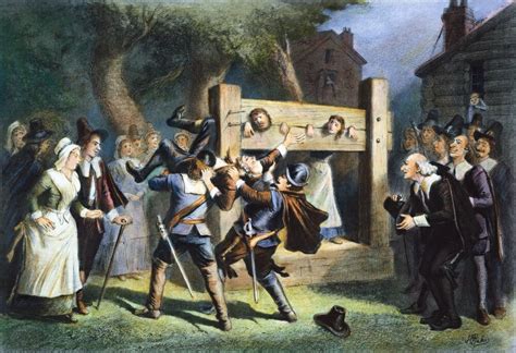 Posterazzi Puritans Pillory 17th Cent Nthe Use Of The Pillory To