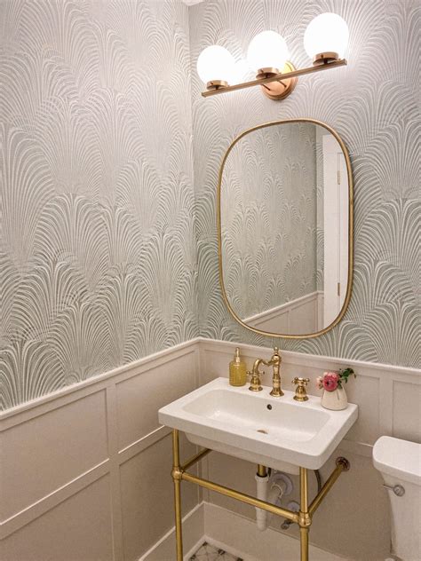 Our Patterned Tile And Wallpaper Half Bath Reveal Darling Down South