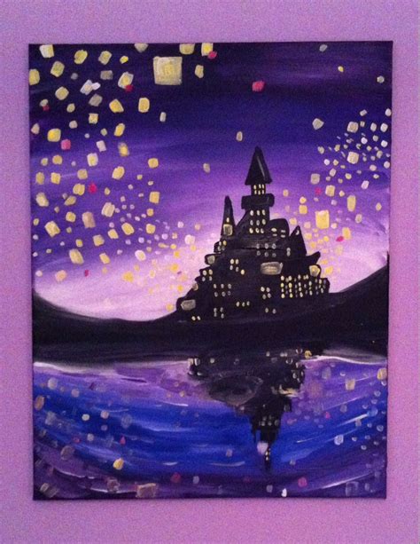 Tangled Disney Canvas Painting Style Painting And Drawing Watercolor