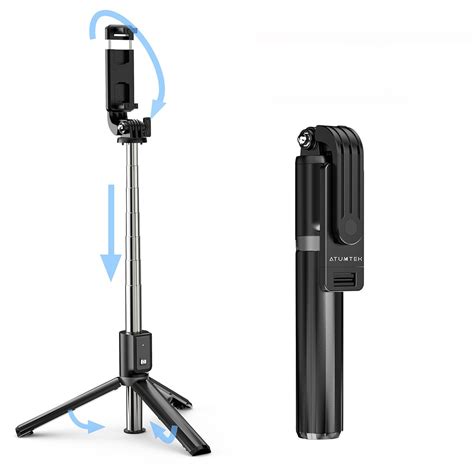 Bluetooth Selfie Stick Tripod With Wireless Remote 40‘ Atumtek®