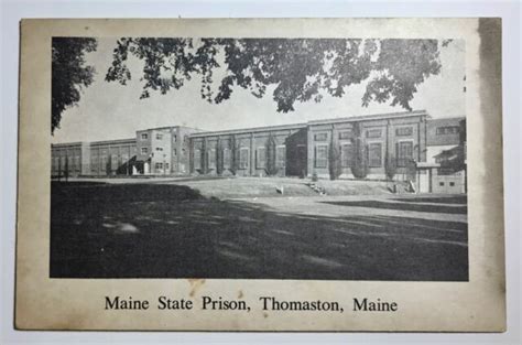 Maine State Prison Thomaston Bw Divided Back Postcard C1907 1915 Ebay