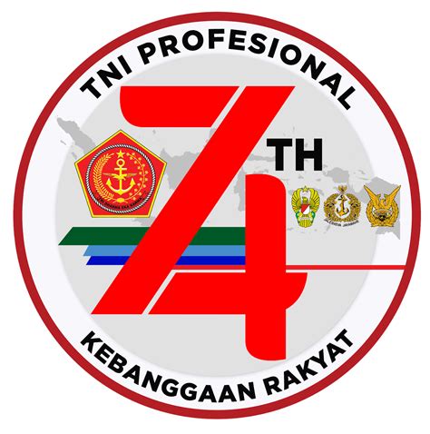 Logo Serta Tema Menyambut Hari Jadi Tentara Nasional Indonesia Hut