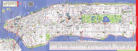 Kaart Van Manhattan Gedetailleerde Kaart Van Manhattan New York New