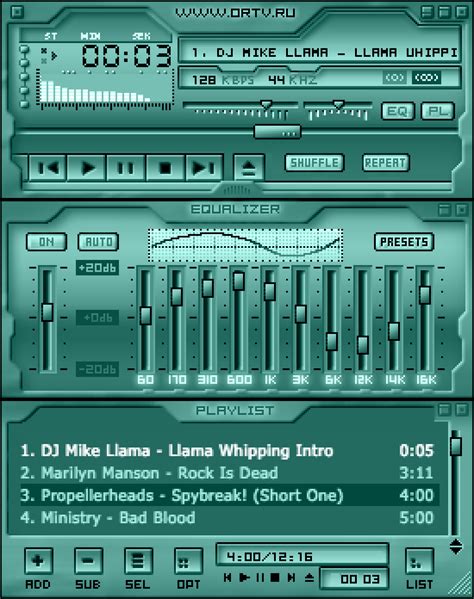 Winamp Skin Ortwinampskinnumberfour Free Download Borrow And