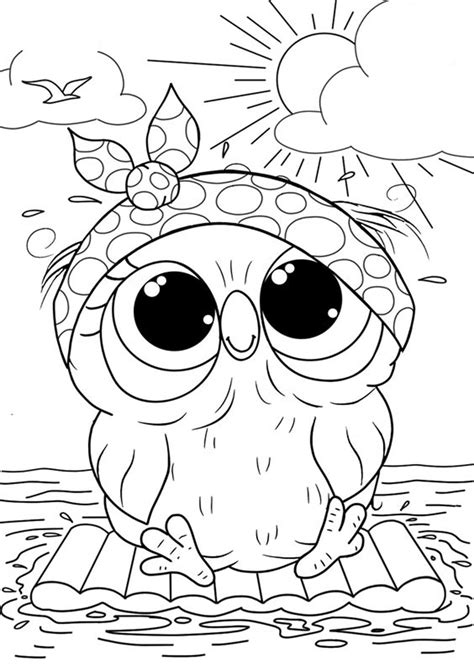 Cute And Easy Coloring Sheets Free And Easy To Print Owl Coloring Pages