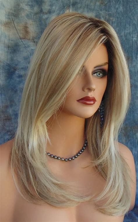 Medusa Wig Fashionable Synthetic Wigs Cosplay Long Straight Blonde Hair Wigs No Bangs Full