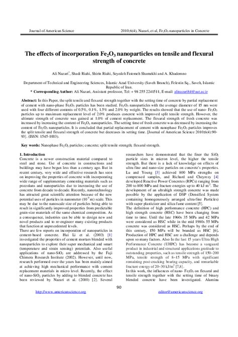 (PDF) The effects of incorporation Fe2O3 nanoparticles on tensile and flexural strength of ...