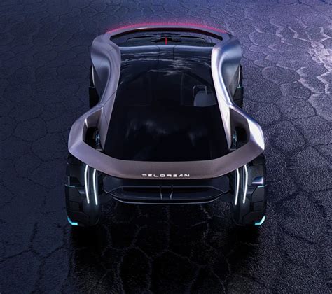 Delorean Omega 2040 Delorean Futuristic Car Celebrates Mobility And