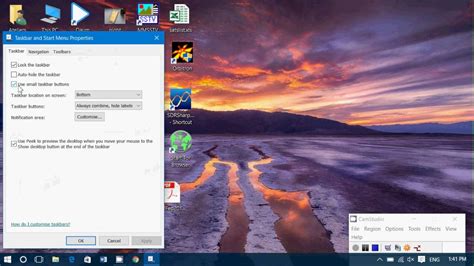 First of so once you hide the taskbar you will have more space to work with as you can see you won't have that large rectangle taking up that portion of space on the. Tips and tricks How to make taskbar icons smaller or ...
