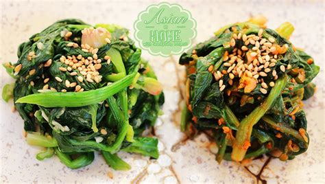 Sigeumchi Namul Korean Spinach Side Dish Recipe Simple Cooking Recipes