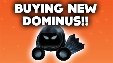 Buying The New Dominus On Roblox 31000 Robux Halloween T Youtube