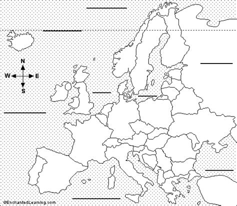 Map Of Europe To Print Out