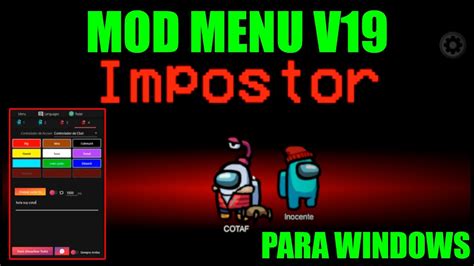 Another free and working cheat among us menu on among us pc that you can download from our website. 💥AMONG US PC MOD MENU v19 en español / AMONG US PC MOD MENU IMPOSTOR /MOD MENU AMONG US PC ...