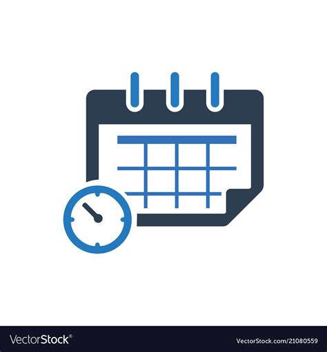 Calendar Schedule Icon Royalty Free Vector Image