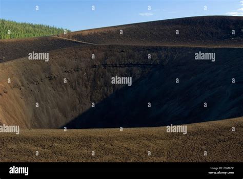 Cinder Cone Crater Lassen Volcanic National Park California Stock