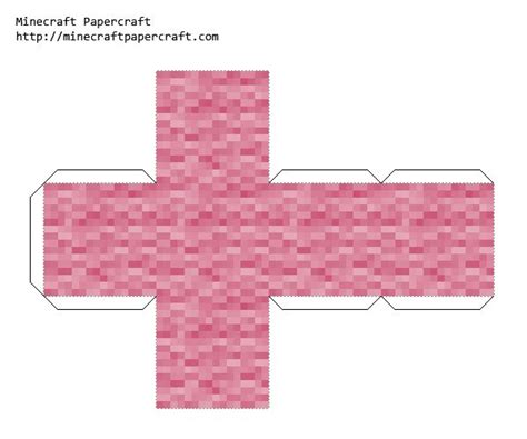 Papercraft Pink Wool Papercraft Minecraft Skin Minecraft Printables