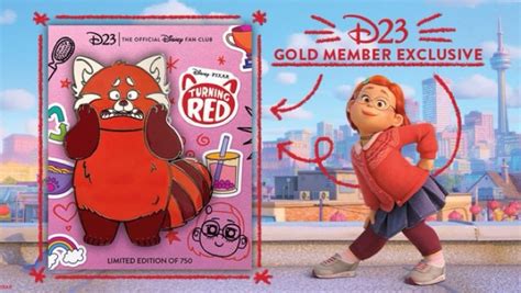 Turning Red Mei Lee Red Panda D23 Exclusive Jumbo Pin Disney Pins Blog
