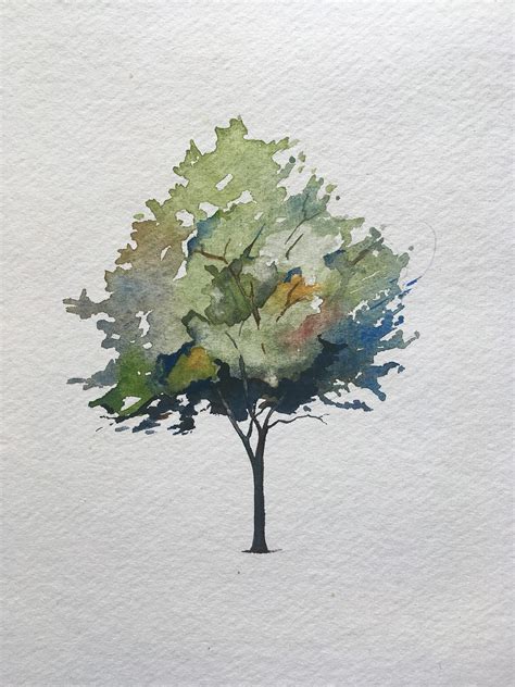 How To Paint A Tree In Watercolors By Aus Medium