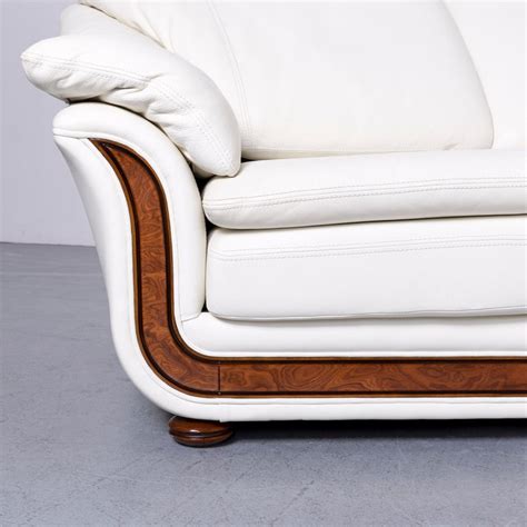 Bekijk andere veilingen bekijk kavel. Nieri Corniche Designer Leather Sofa White Corner-Sofa ...