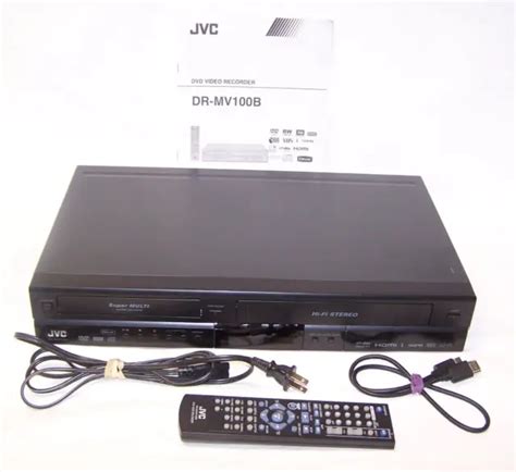 JVC DR MV B DVD VCR Recorder Player Combo VHS HDMI REMOTE