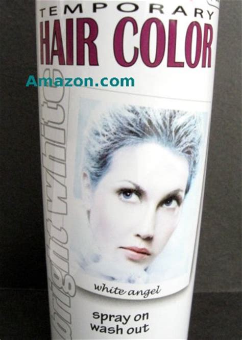 Apply the wand directly to your hair and brush on some color. Spray On Wash Out White Hair Color Temporary Hairspray ...