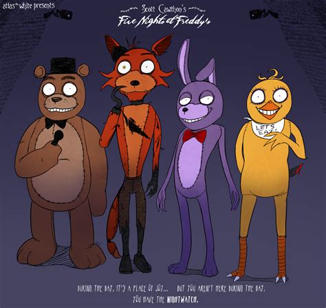 Five Nights At Freddys By Atlas White On Deviantart Five Nights At