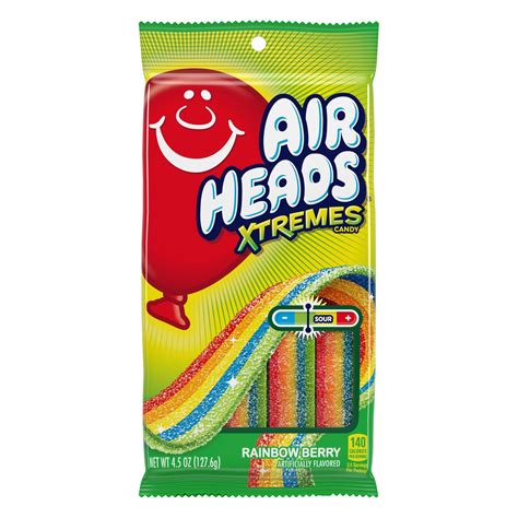 Airheads Extremes Rainbow Berry Sour Candy 45oz Sour Candy Candy