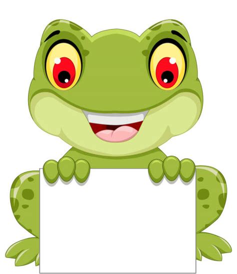 Frog Holding A Blank Sign Stock Photos Pictures And Royalty Free Images